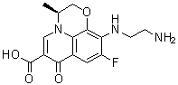 (3S)-10-[(2-氨基乙基)氨基]-9-氟-2,3-二氢-3-甲基-7-氧代-7H-吡啶并[1,2,3-de]-1,4-苯并恶嗪-6-羧酸分子结构 (CAS 1797510-34-9)