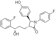 (3S,4R)-rel-1-(4-氟苯基)-3-[(3R)-3-(2-氟苯基)-3-羟基丙基]-4-(4-羟基苯基)-2-氮杂环丁酮分子结构 (CAS 1798008-25-9)