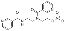 CAS # 1798026-96-6, Nicorandil Impurity 4, 2-[(3-Pyridinylcarbonyl){2-[(3-pyridinylcarbonyl)amino]ethyl}amino]ethyl nitrate