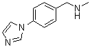 1-[4-(1H-咪唑-1-基)苯基]-N-甲基甲胺分子结构 (CAS 179873-45-1)