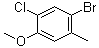 4-溴-2-氯-5-甲基苯甲醚分子结构 (CAS 179897-95-1)