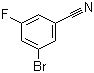 3-溴-5-氟苯腈分子结构 (CAS 179898-34-1)