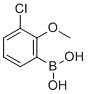 (3-氯-2-甲氧基苯基)硼酸分子结构 (CAS 179898-50-1)