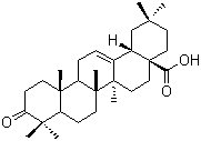 3-氧代-12-烯-28-齐墩果酸分子结构 (CAS 17990-42-0)