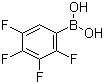 2,3,4,5-四氟苯硼酸分子结构 (CAS 179923-32-1)