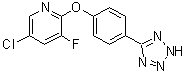 5-氯-3-氟-2-[4-(2H-四唑-5-基)苯氧基]吡啶分子结构 (CAS 1799681-96-1)