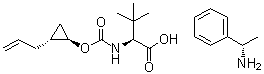 CAS 登录号：1799733-54-2, 3-甲基-N-[[[(1R,2R)-2-(2-丙烯-1-基)环丙基]氧基]羰基]-L-缬氨酸与(alphaS)-alpha-甲基苯甲胺的化合物