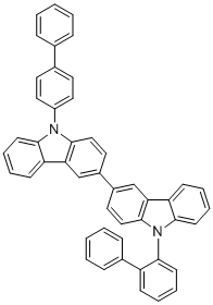 9-([1,1'-联苯]-2-基)-9'-([1,1'-联苯]-4-基)-9H,9'H-3,3'-联咔唑分子结构 (CAS 1799958-77-2)