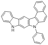 7-苯基-7,9-二氢苯并[g]吲哚并[2,3-b]咔唑分子结构 (CAS 1800022-02-9)