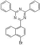 2-(4-溴-1-萘基)-4,6-二苯基-1,3,5-三嗪分子结构 (CAS 1800228-86-7)