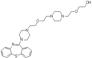 2-[2-[4-[2-[2-(4-Dibenzo[b,f][1,4]thiazepin-11-yl-1-piperazinyl)ethoxy]ethyl]-1-piperazinyl]ethoxy]ethanol molecular structure (CAS 1800291-86-4)