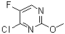 structure of CAS# 1801-06-5, 2-甲氧基-4-氯-5-氟嘧啶