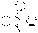 structure of CAS# 1801-42-9, 2,3-二苯基-1-茚酮