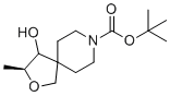 structure of CAS# 1801766-82-4, (3S)-4-羟基-3-甲基-2-氧杂-8-氮杂螺[4.5]癸烷-8-甲酸叔丁酯
