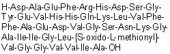 CAS # 1802086-68-5, L-alpha-Aspartyl-L-alanyl-L-alpha-glutamyl-L-phenylalanyl-L-arginyl-L-histidyl-L-alpha-aspartyl-L-serylglycyl-L-tyrosyl-L-alpha-glutamyl-L-valyl-L-histidyl-L-histidyl-L-glutaminyl-L-lysyl-L-leucyl-L-valyl-L-phenylalanyl-L-phenylalanyl-L-alanyl-L-alpha-glutamyl-L-alpha-aspartyl-L-valylglycyl-L-seryl-L-asparaginyl-L-lysylglycyl-L-alanyl-L-isoleucyl-L-isoleucylglycyl-L-leucyl-S-oxido-L-methionyl-L-valylglycylglycyl-L-valyl-L-valyl-L-isoleucyl-L-alanine