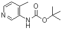 (4-甲基吡啶-3-基)氨基甲酸叔丁酯分子结构 (CAS 180253-66-1)
