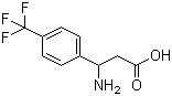 structure of CAS# 180263-44-9, 3-氨基-3-(4-三氟甲基苯基)丙酸