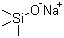 structure of CAS# 18027-10-6, Sodium trimethylsilanolate