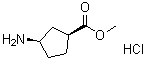 structure of CAS# 180323-49-3, (1S,3R)-3-氨基环戊烷羧酸甲酯盐酸盐