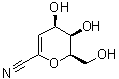 2,6-脱水-3-脱氧-D-来苏-庚-2-烯糖甲腈分子结构 (CAS 180336-27-0)