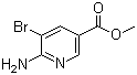 6-氨基-5-溴烟酸甲酯分子结构 (CAS 180340-70-9)