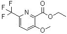CAS 登录号：1803882-38-3, 3-甲氧基-6-(三氟甲基)-2-吡啶羧酸乙酯