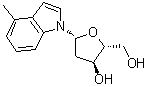 CAS 登录号：180420-84-2, 1-(2-脱氧-beta-D-赤式-呋喃戊糖基)-4-甲基-1H-吲哚