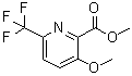 3-甲氧基-6-(三氟甲基)-2-吡啶羧酸甲酯分子结构 (CAS 1806317-49-6)
