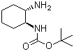(1S,2S)-叔丁氧羰基-1,2-环己二胺分子结构 (CAS 180683-64-1)