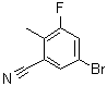 5-溴-3-氟-2-甲基苯甲腈分子结构 (CAS 1807117-78-7)