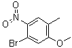 1-溴-5-甲氧基-4-甲基-2-硝基苯分子结构 (CAS 1807224-98-1)