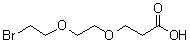 structure of CAS# 1807503-92-9, 3-[2-(2-Bromoethoxy)ethoxy]propanoic acid