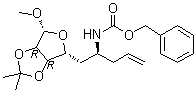 CAS 登录号：180776-29-8, 甲基 5,6,7,8,9-五脱氧-2,3-O-(亚丙基)-6-[[(苯基甲氧基)羰基]氨基]-alpha-L-塔罗-壬-8-烯呋喃糖苷