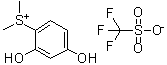 2,4-二羟基苯基二甲基锍三氟甲烷磺酸盐分子结构 (CAS 180787-54-6)
