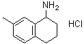 7-甲基-1,2,3,4-四氢萘-1-胺盐酸盐分子结构 (CAS 1810069-89-6)