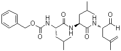 CAS 登录号：181139-85-5, (S)-N-[(苯基甲氧基)羰基]-L-亮氨酰-N-(1-甲酰基-3-甲基-3-丁烯基)-L-亮氨酰胺