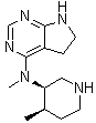 structure of CAS# 1812890-23-5, 6,7-二氢-N-甲基-N-[(3R,4R)-4-甲基-3-哌啶基]-5H-吡咯并[2,3-d]嘧啶-4-胺