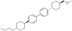 4-(反式-4-丁基环己基)-4'-[反式-4-(甲氧基甲基)环己基]-1,1'-联苯分子结构 (CAS 181369-18-6)