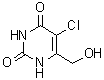 5-氯-6-(羟基甲基)-2,4(1H,3H)-嘧啶二酮分子结构 (CAS 1815580-54-1)