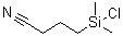 structure of CAS# 18156-15-5, 4-(Chlorodimethylsilyl)butyronitrile