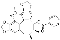 CAS # 181701-06-4, Interiotherin A, 5,6,7,8-Tetrahydro-13,14-dimethoxy-6,7-dimethyl-cycloocta[1,2-f:3,4-f']bis[1,3]benzodioxol-5-ol benzoate stereoisomer