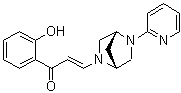(2E)-1-(2-羟基苯基)-3-[(1R,4R)-5-(2-吡啶基)-2,5-二氮杂双环[2.2.1]庚烷-2-基]-2-丙烯-1-酮分子结构 (CAS 1819363-80-8)