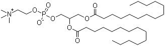 二肉豆蔻酰基卵磷脂分子结构 (CAS 18194-24-6)