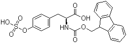 N-[(9H-芴-9-基甲氧基)羰基]-O-(羟基磺酰基)-L-酪氨酸分子结构 (CAS 181952-24-9)