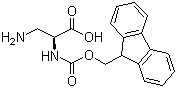 N2-Fmoc-L-2,3-二氨基丙酸分子结构 (CAS 181954-34-7)