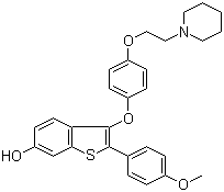 structure of CAS# 182133-25-1, Arzoxifene
