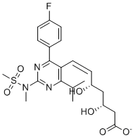 罗舒伐他汀异构体-12分子结构 (CAS 1821422-51-8)