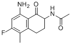 N-(8-氨基-6-氟-5-甲基-1-氧代-1,2,3,4-四氢萘-2-基)乙酰胺分子结构 (CAS 182182-31-6)