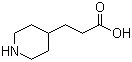 structure of CAS# 1822-32-8, 4-Piperidinepropanoic acid