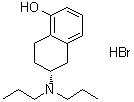 (R)-6-(二丙基氨基)-5,6,7,8-四氢-1-萘酚氢溴酸盐分子结构 (CAS 182210-73-7)